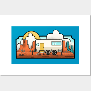 Campervan painting art Posters and Art